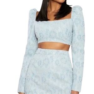 Naked Wardrobe CASE OF THE LACE CROP TOP